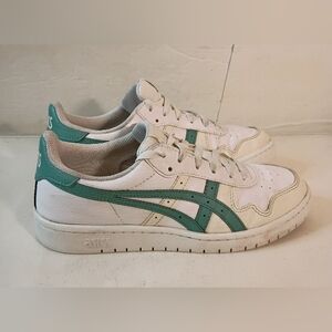 ASICS Japan S White/Sage Retro Court Sneakers Low Top Sportstyle1202A118 Wmn 8